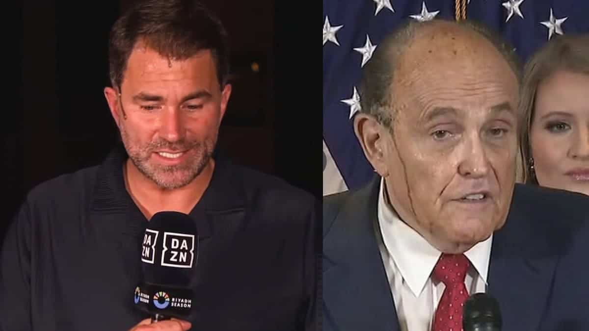Eddie Hearn hair dye Rudy Giuliani