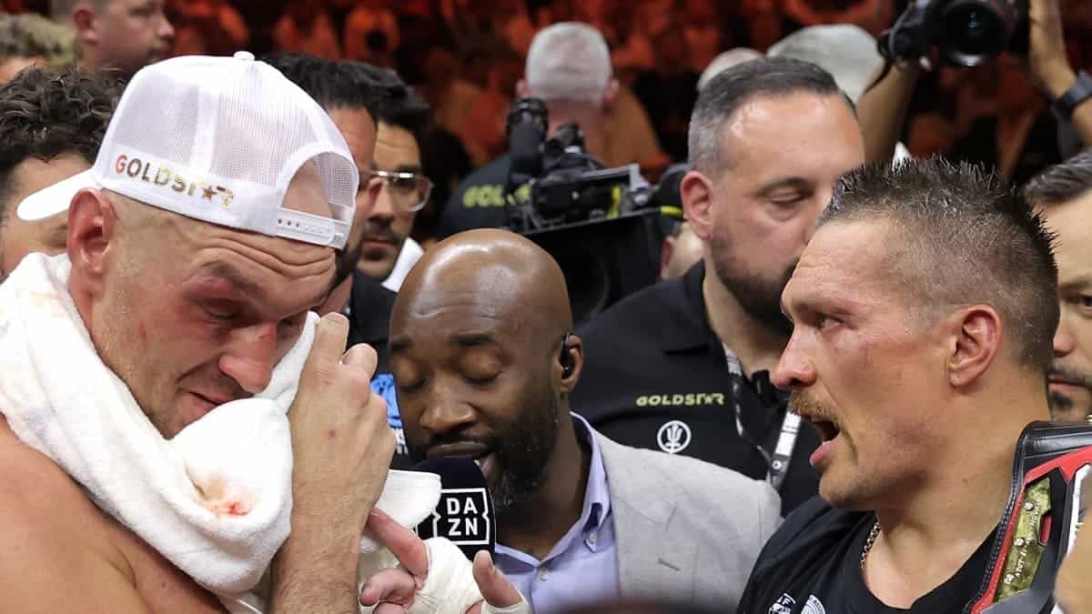 Tyson Fury and Oleksandr Usyk