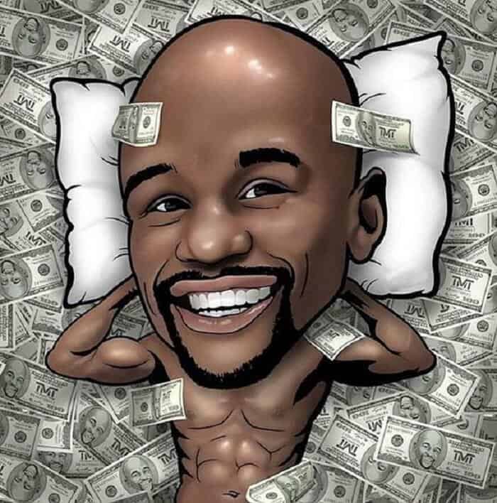 Floyd Mayweather en espèces