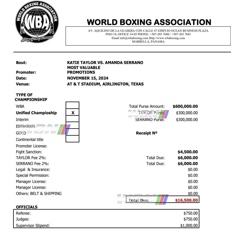 Frais Katie Taylor contre Amanda Serrano