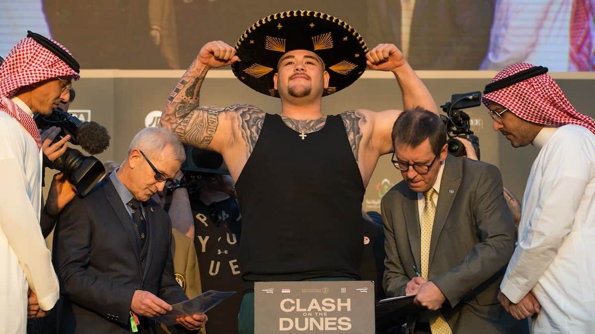 Andy Ruiz Jr weighs in