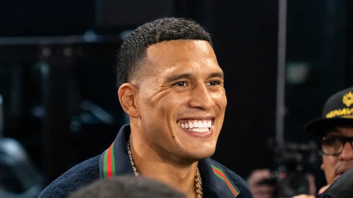 David Benavidez smiles