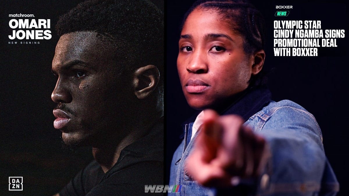 Omari Jones and Cindy Ngamba