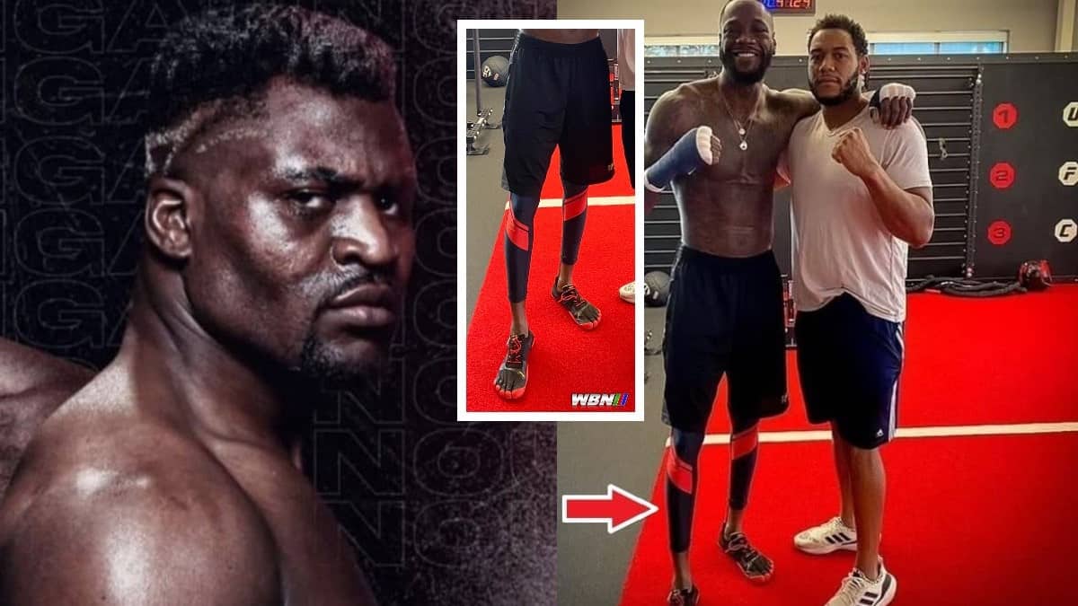 Deontay Wilder Ngannou legs