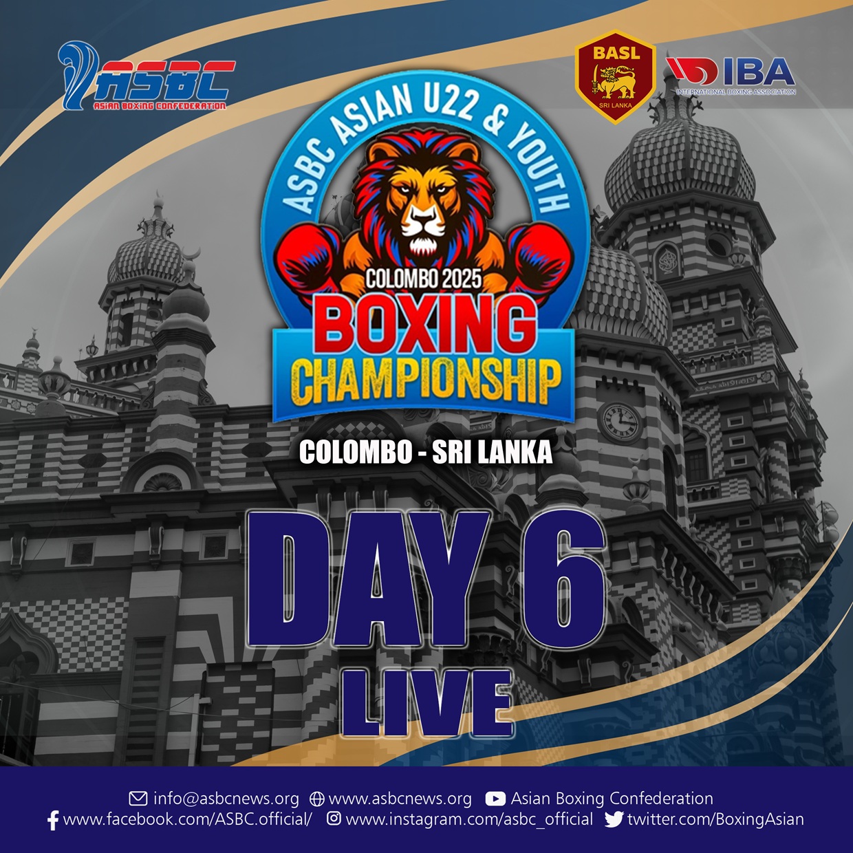 ASBC ASIAN U22 & Youth Boxing Championships - Day6 Streaming en direct