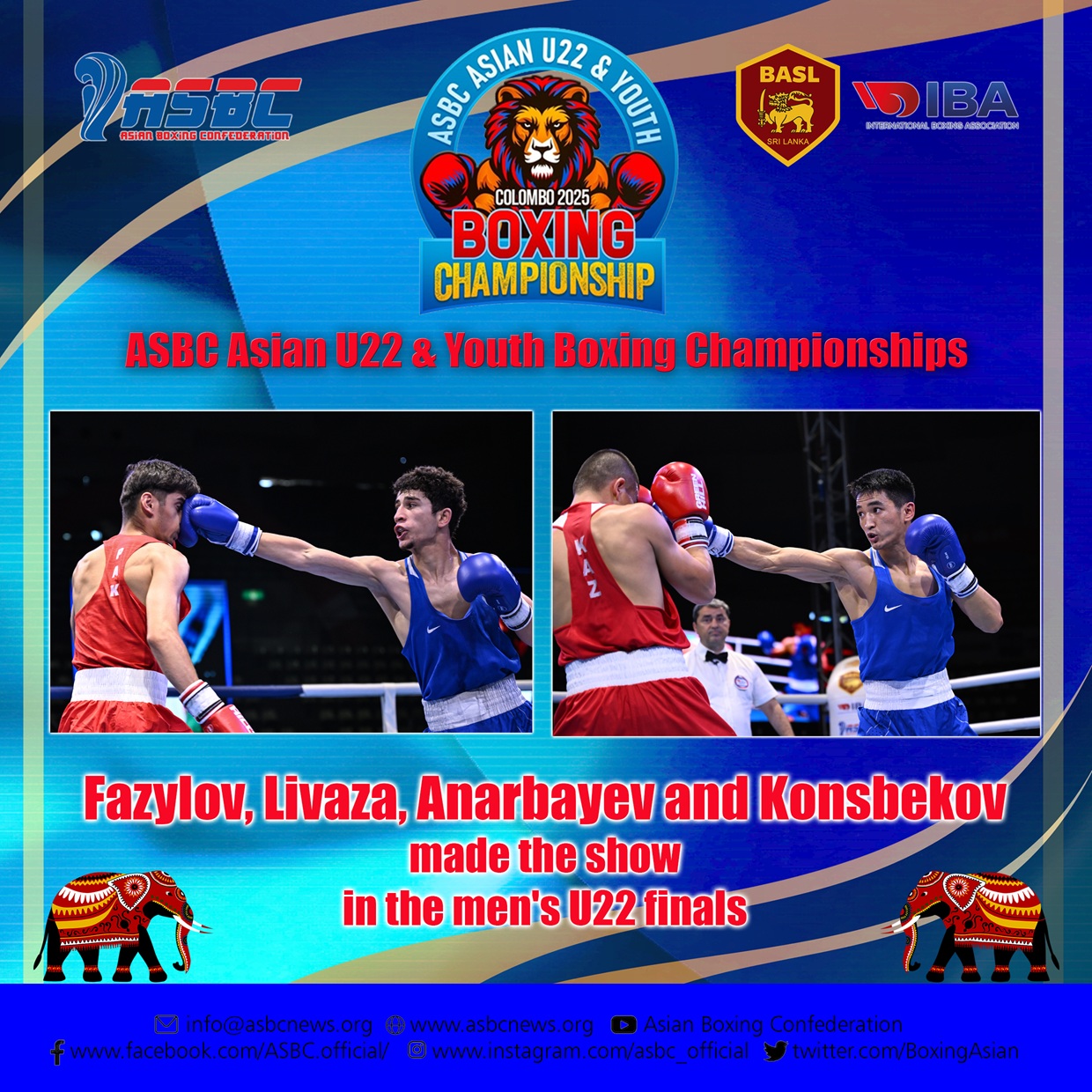 Fazylov, Livaza, Anarbayev et Konsbekov ont fait le spectacle dans la finale U22 masculine
