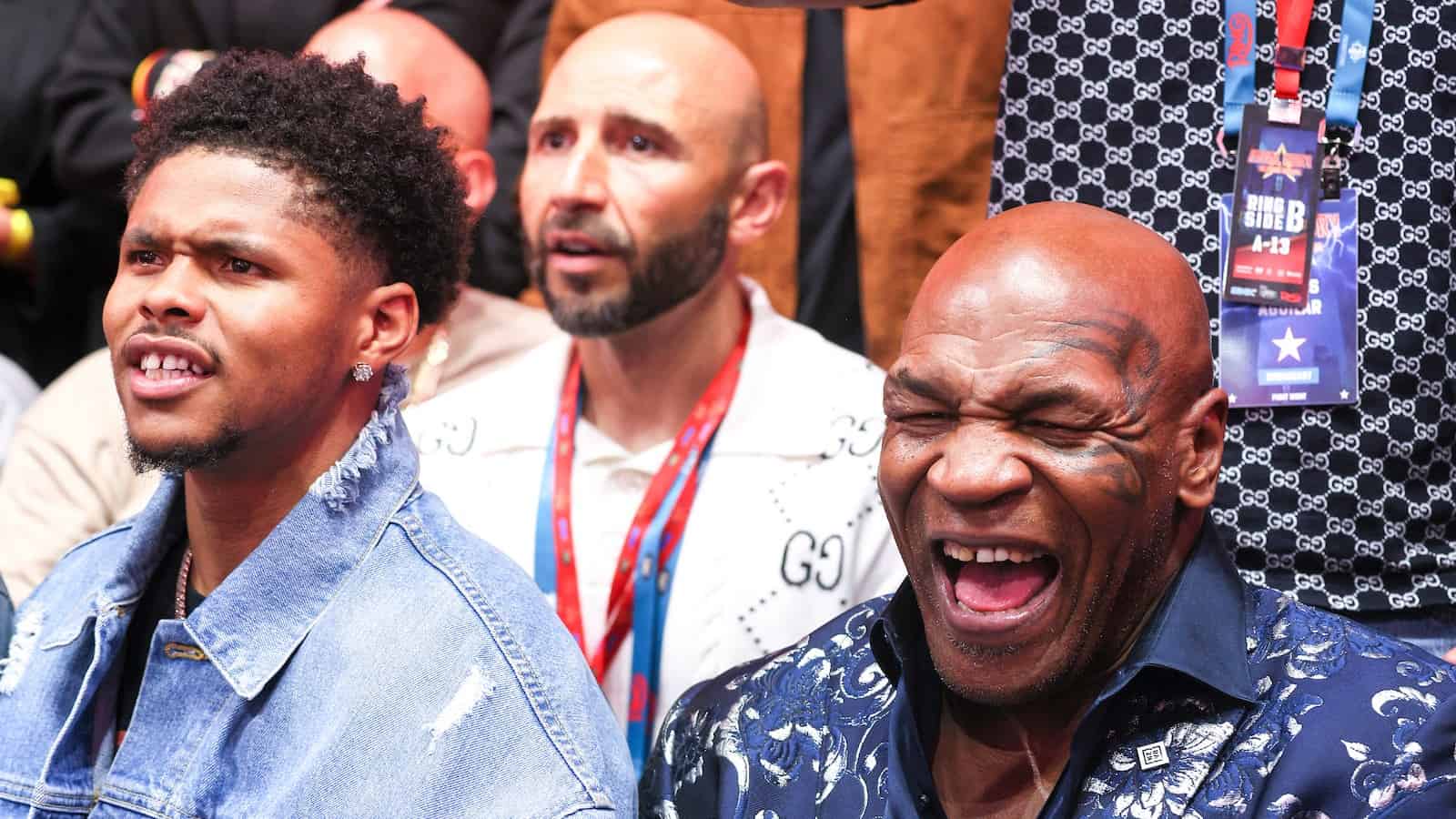 Mike Tyson and Shakur Stevenson 2025