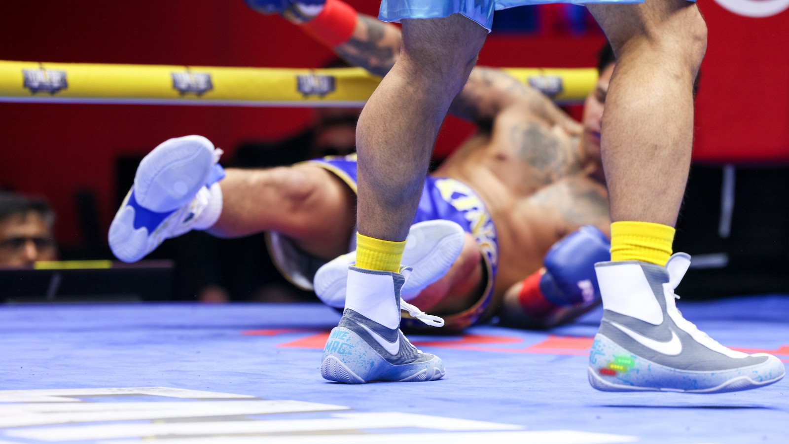 Ryan Garcia down Back to the Future shoes