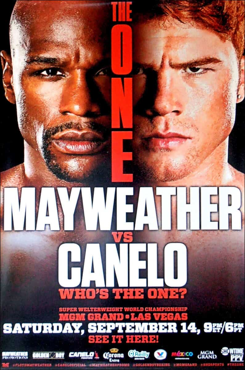 Floyd Mayweather vs Canelo Affiche