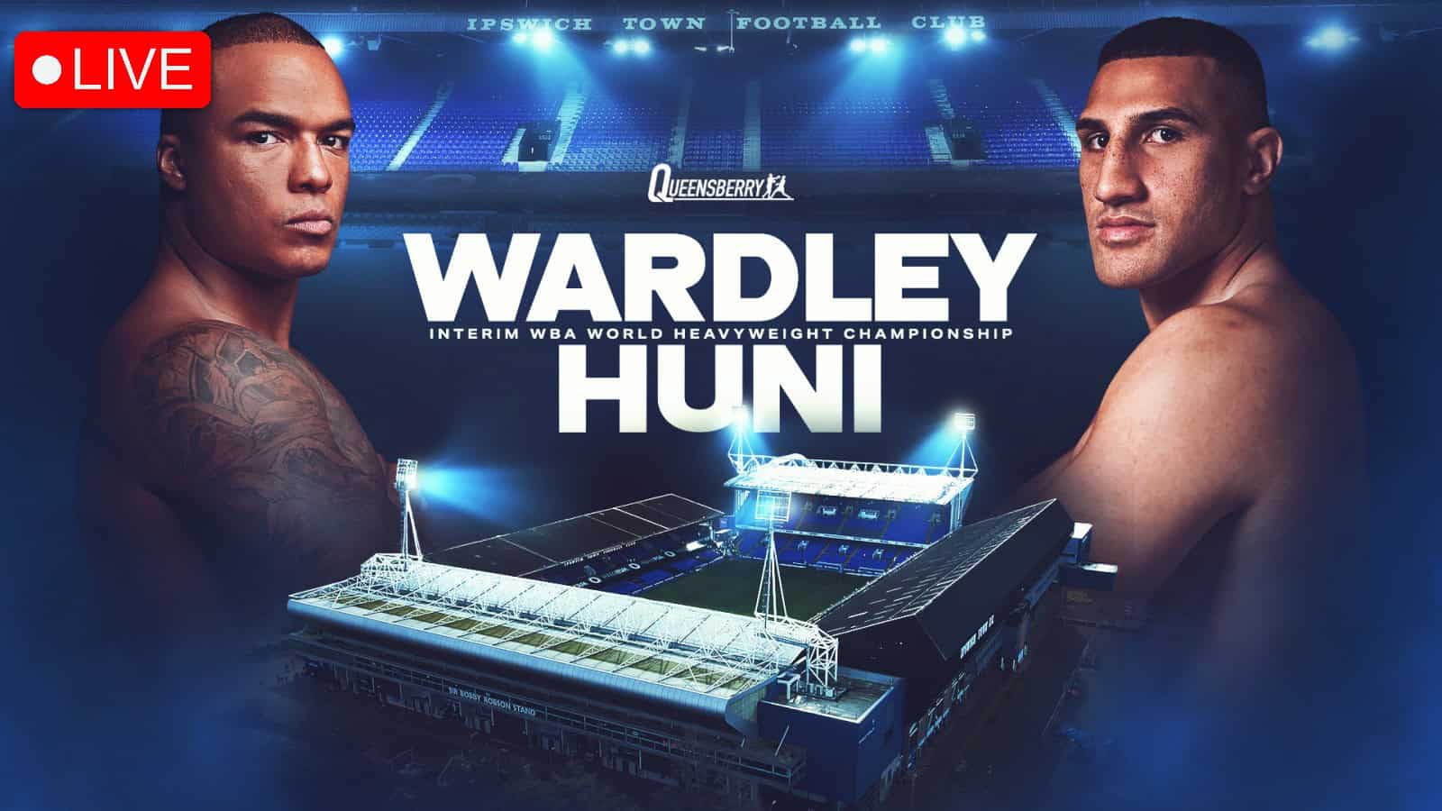 Résultats de la boxe et tableau de bord en direct: Wardley vs Huni