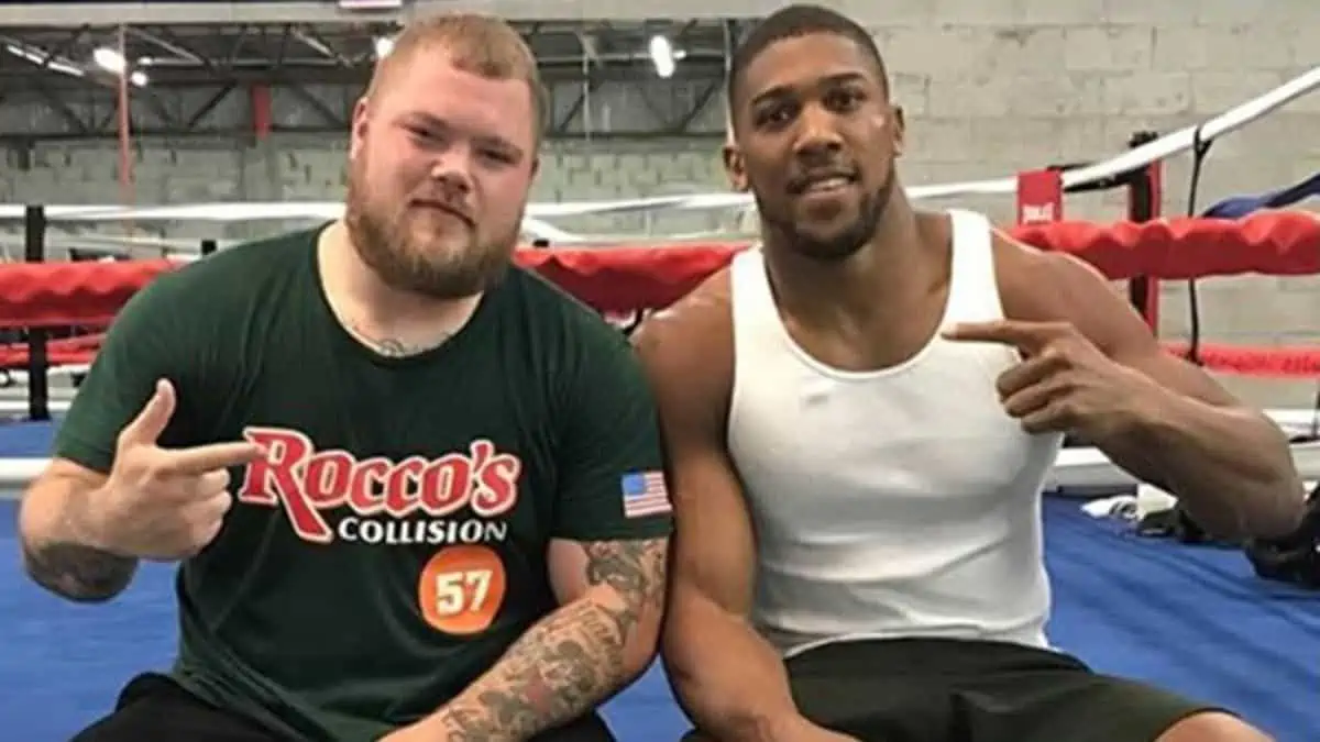 Anthony Joshua et Joey Dawejko Sparring