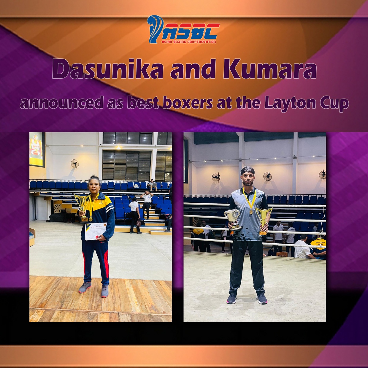 Dasunika a été nommée la meilleure boxeur féminine à la 83e Coupe Layton