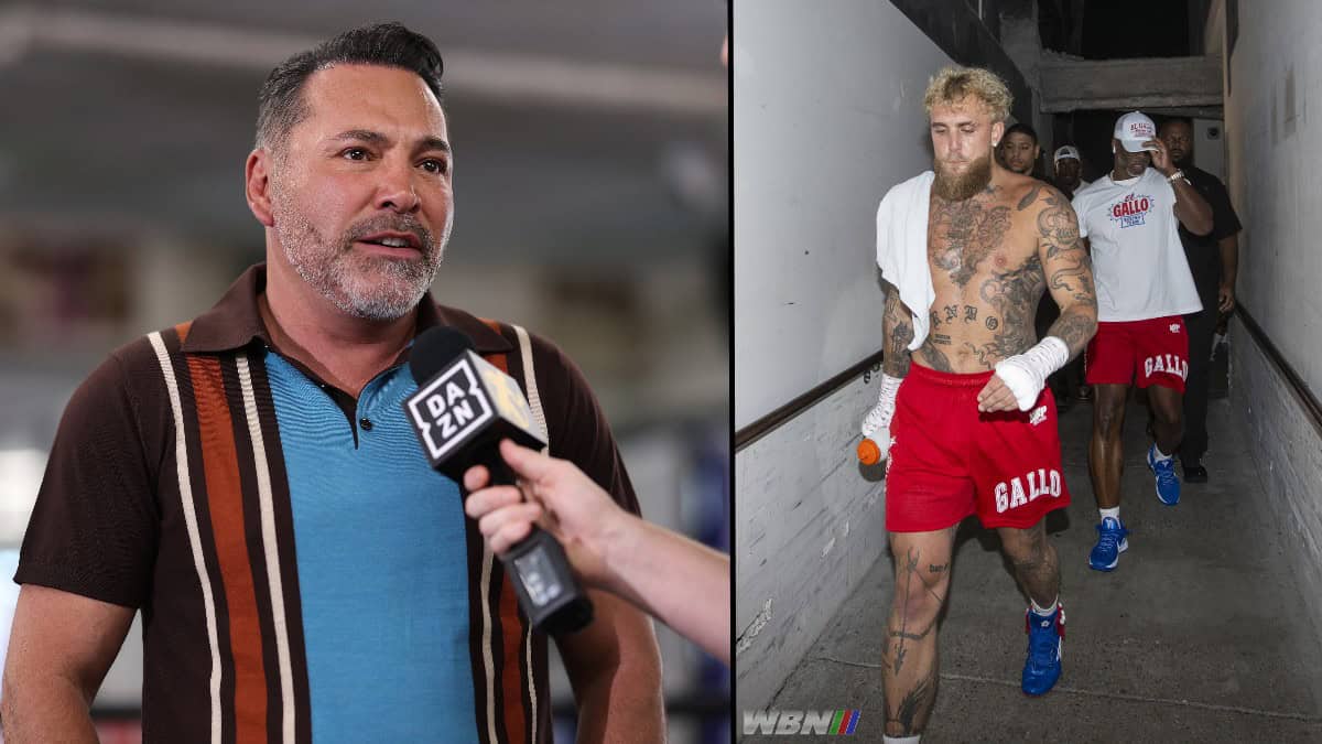 Oscar De La Hoya and Jake Paul