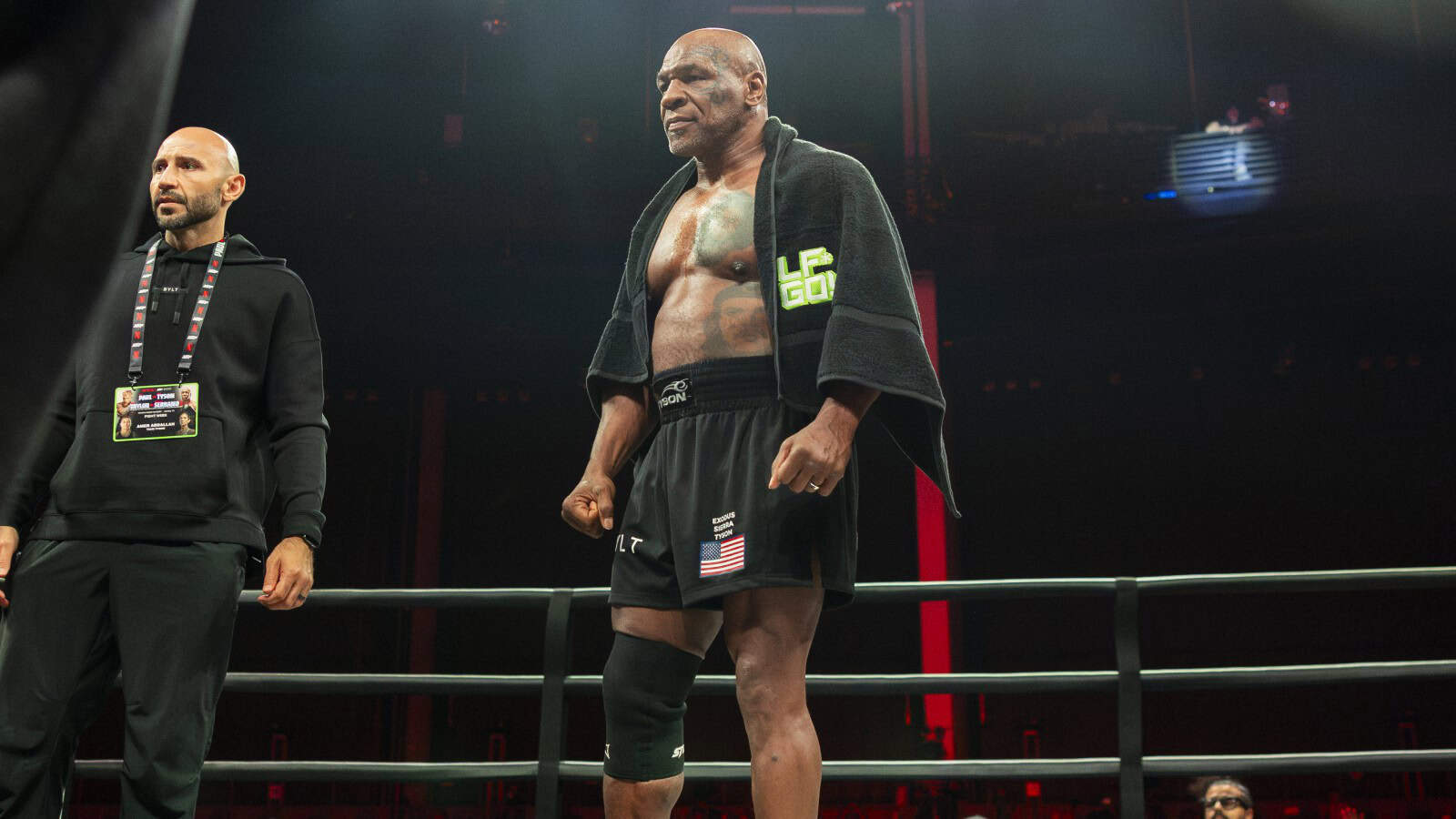 Mike Tyson in the ring at 58