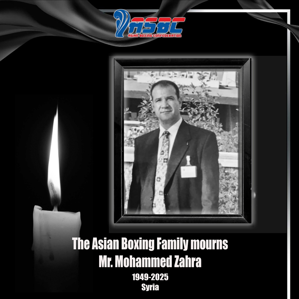 La famille de boxe asiatique pleure M. Mohammed Zahra