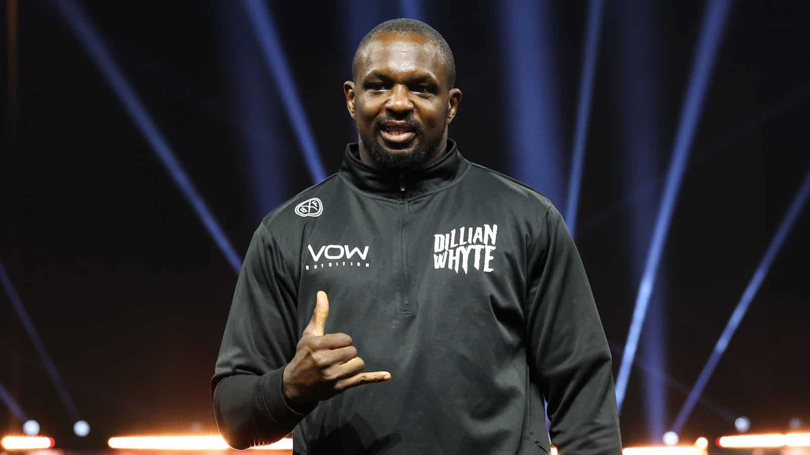 Dillian Whyte grand arrival