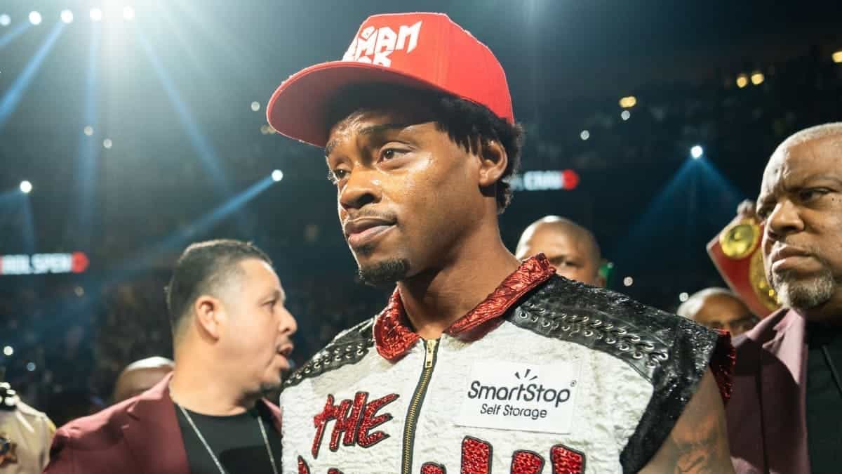 Errol Spence Jr dans le ring pour Terence Crawford