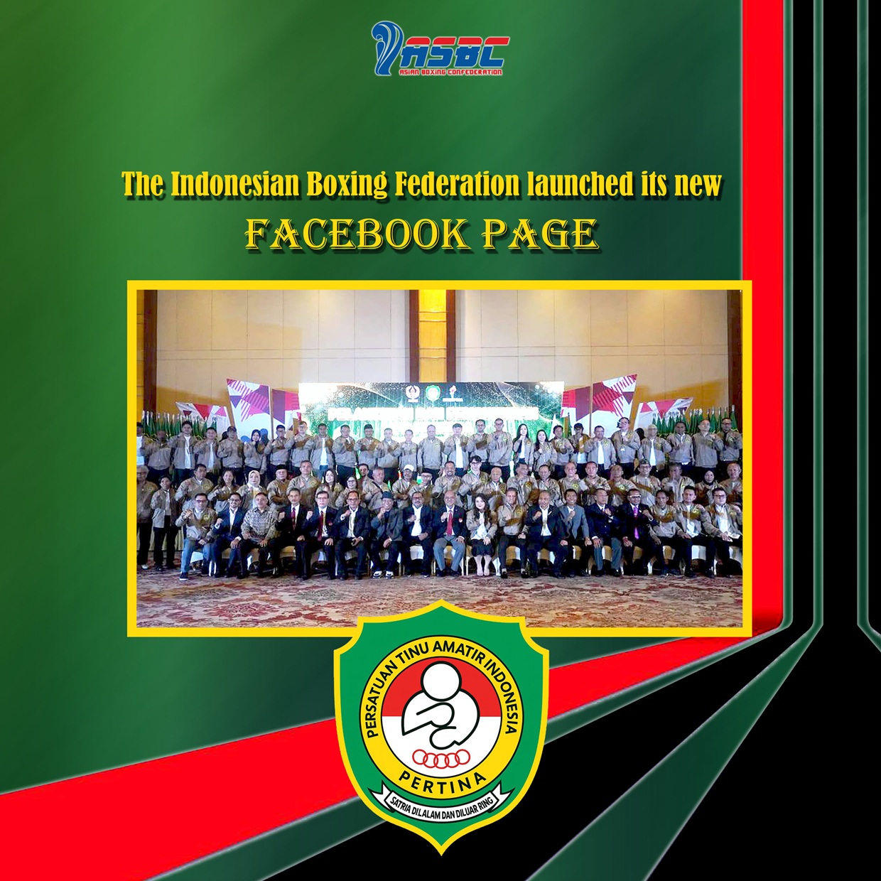 La Fédération indonésienne de boxe a lancé sa nouvelle page Facebook
