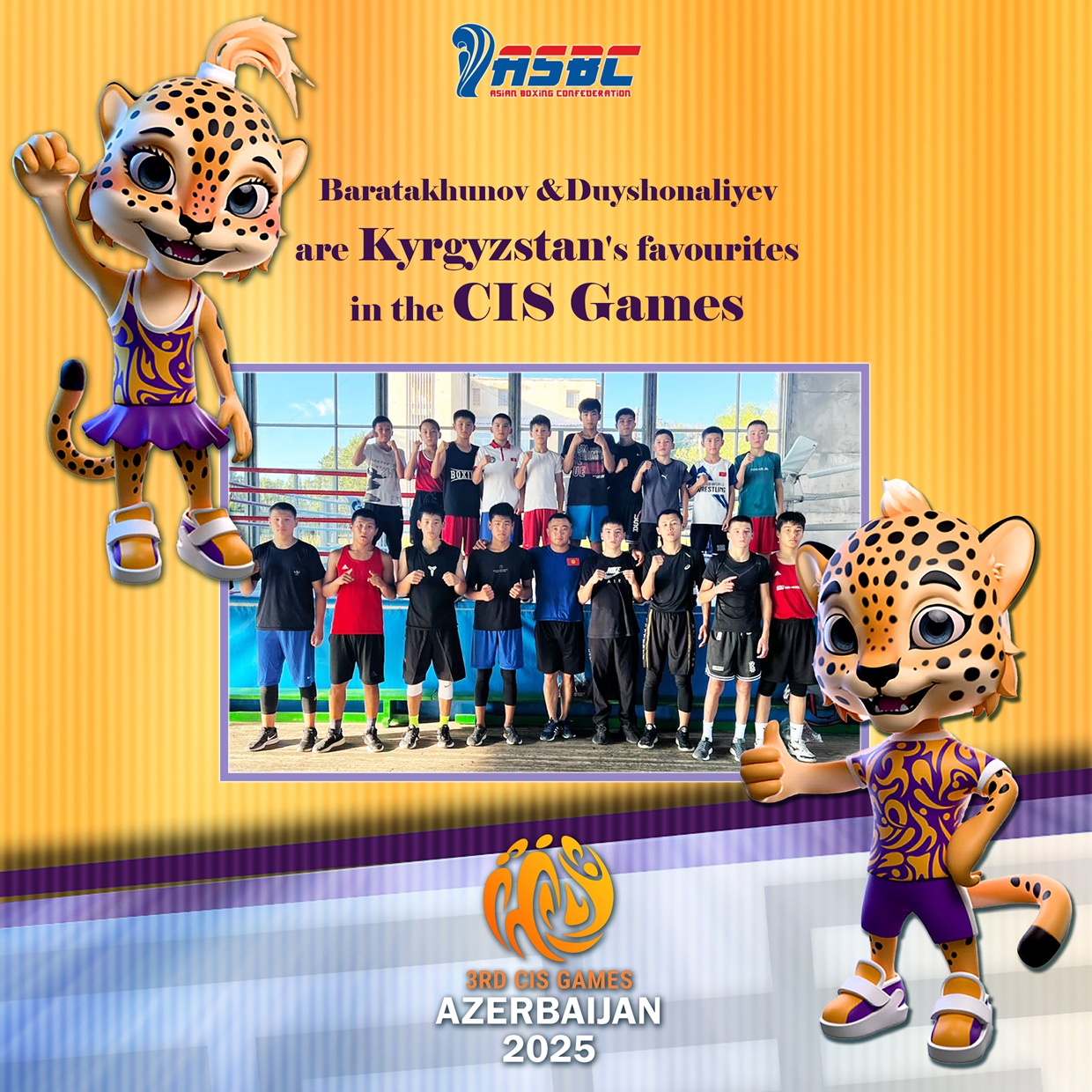 Baratakhunov, Duyshonaliyev et Abidzhanov sont les favoris du Kirghizistan dans les jeux CIS