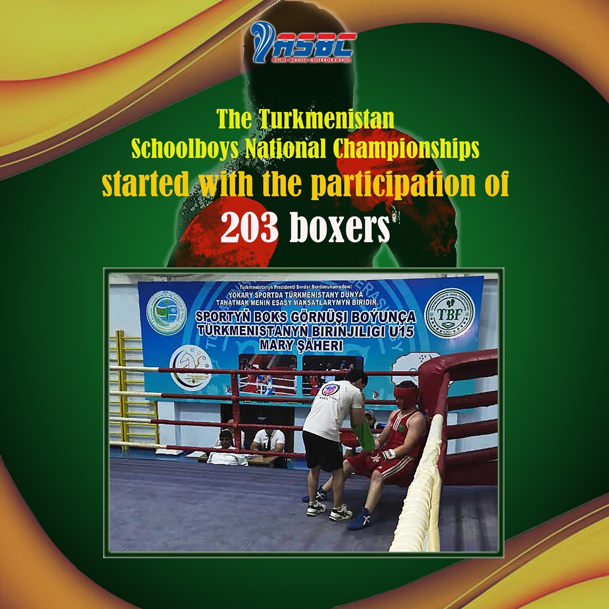 Les championnats nationaux des écoliers du Turkménistan ont commencé avec la participation de 203 boxeurs