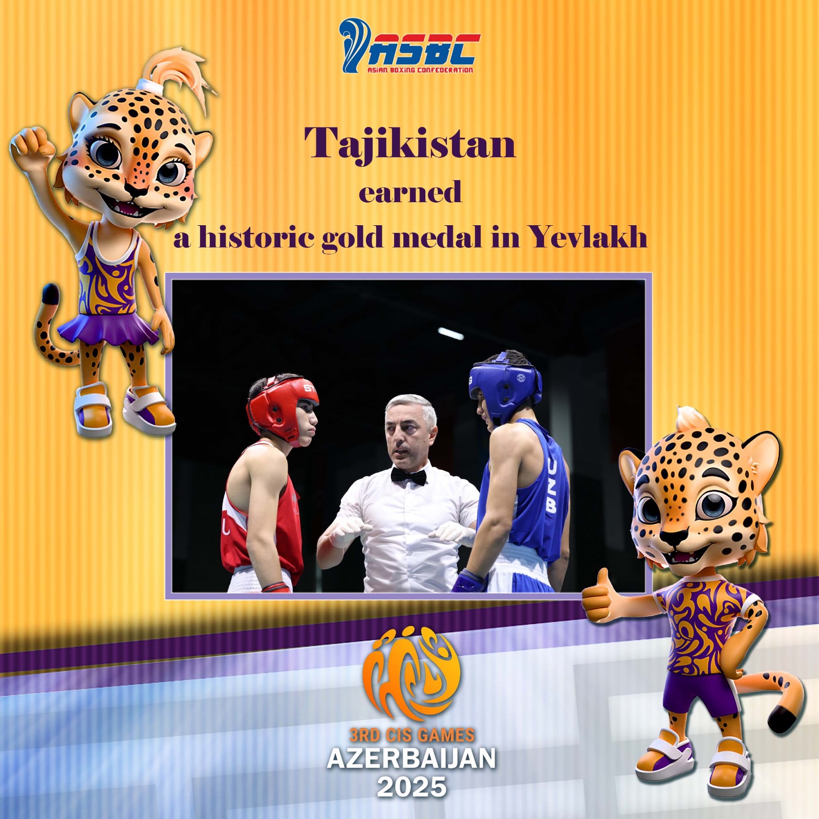 Le Tadjikistan a remporté une médaille d'or historique aux Jeux de la SIC à Yevlakh