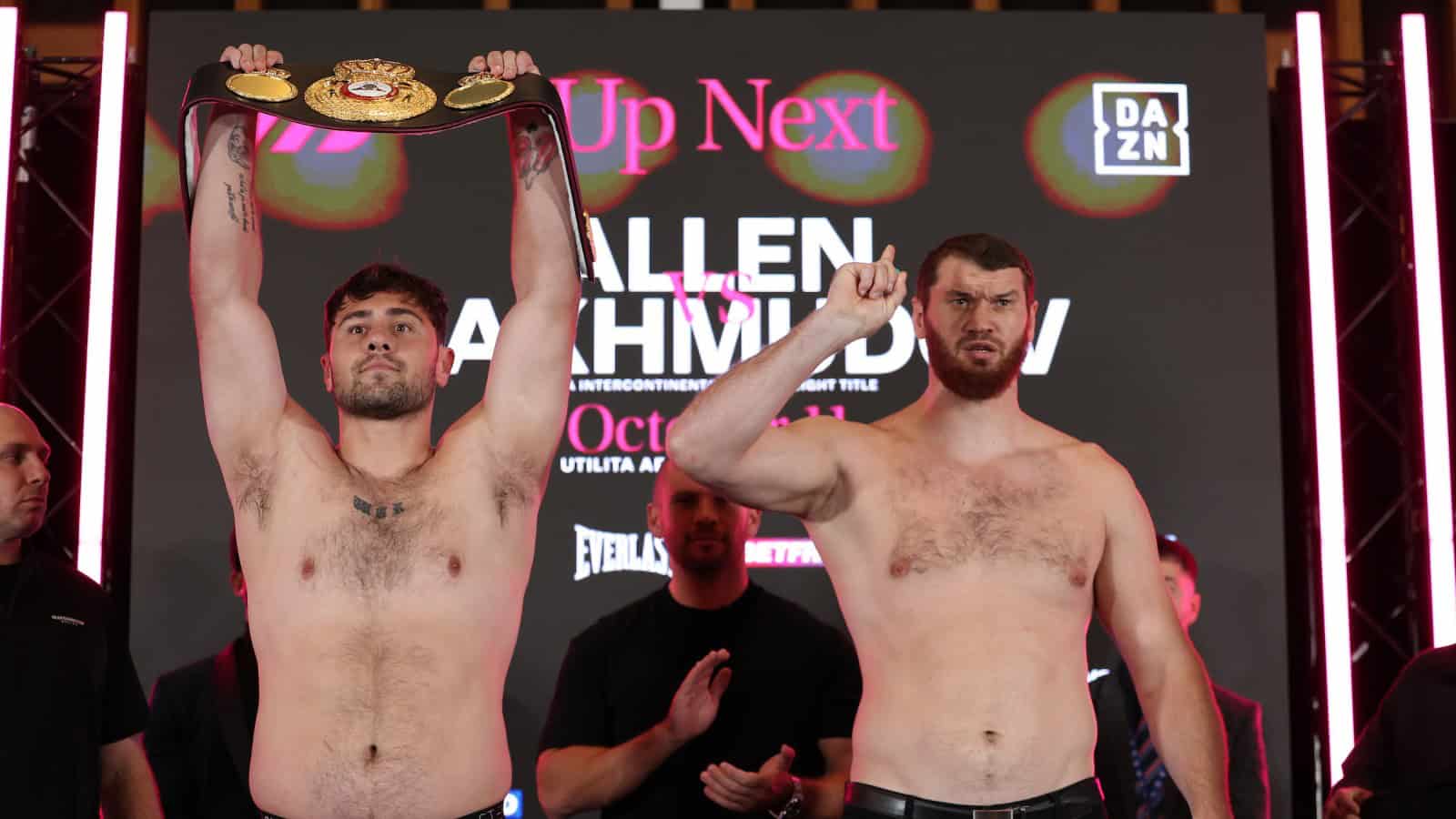 Allen vs Makhmudov weigh in for Sheffield