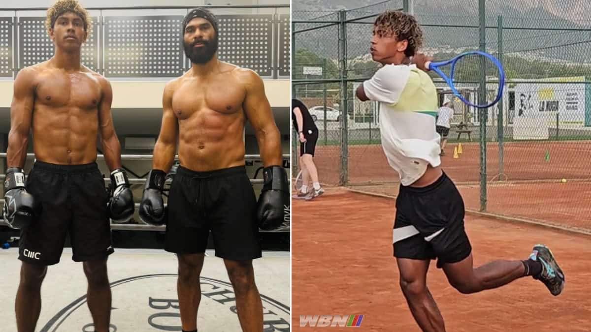 Cassius Haye and David Haye training