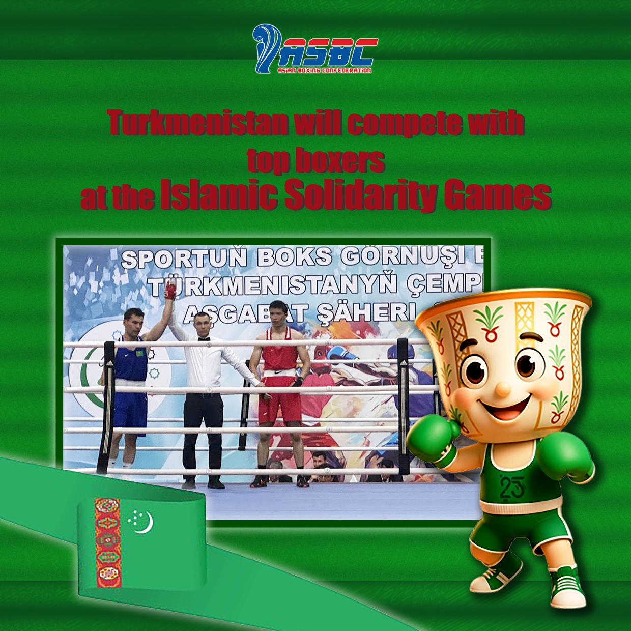 Le Turkménistan affrontera les meilleurs boxeurs aux Jeux de la Solidarité Islamique