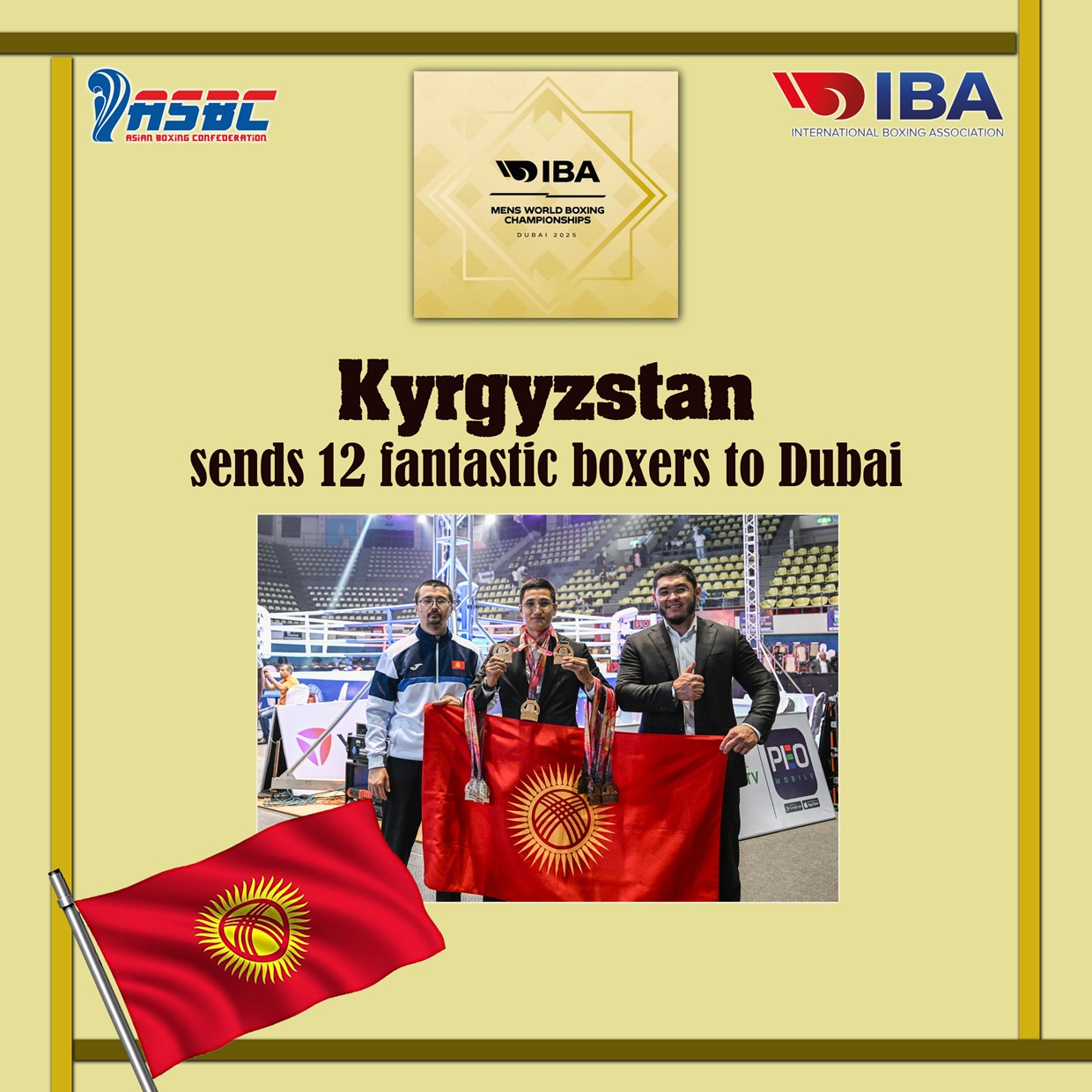 Le Kirghizistan envoie 12 boxeurs fantastiques à Dubaï