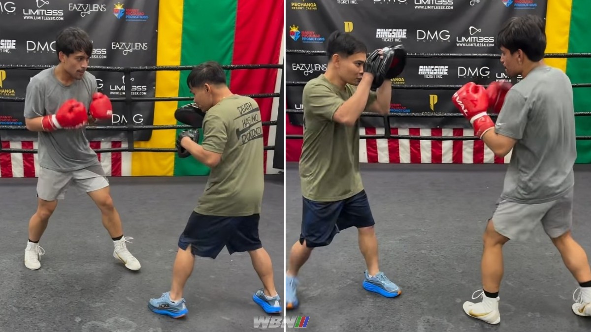 Jimuel Pacquiao montre le pouvoir de son père lors de la journée des médias avant ses débuts professionnels