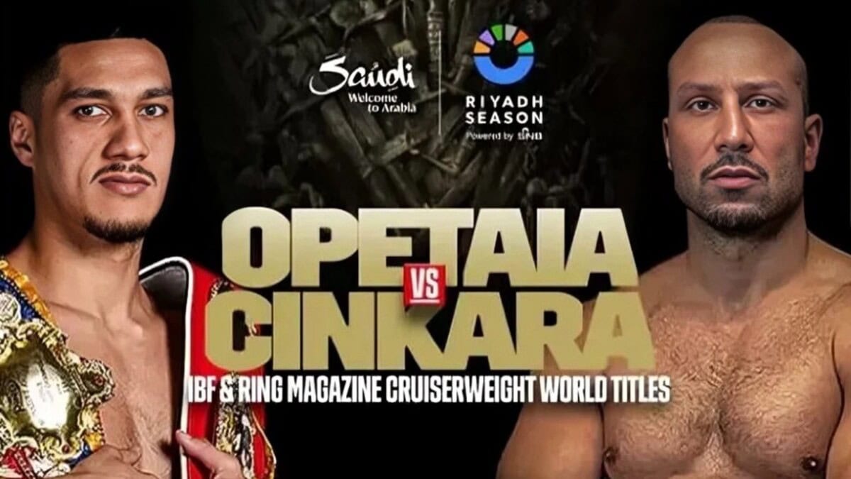 Résultats : Opetaia défend le titre IBF Cruiserweight contre Cinkara
