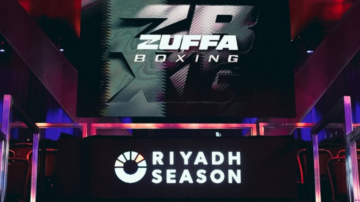 An image of the Zuffa Boxing Apex logo in Las Vegas