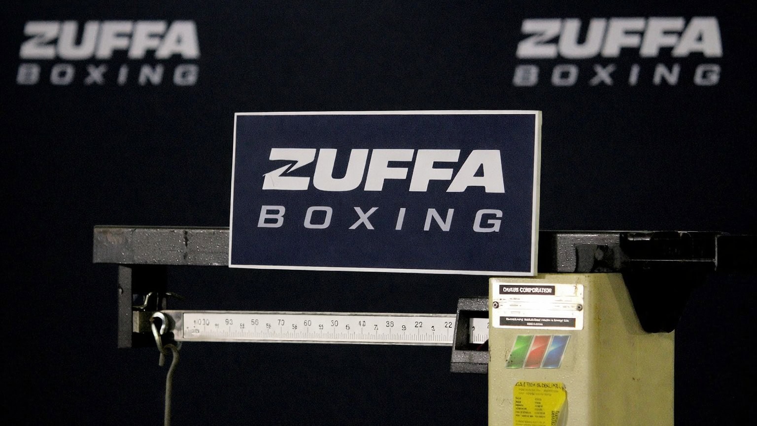 An image of Zuffa Boxing scales for boxer weights