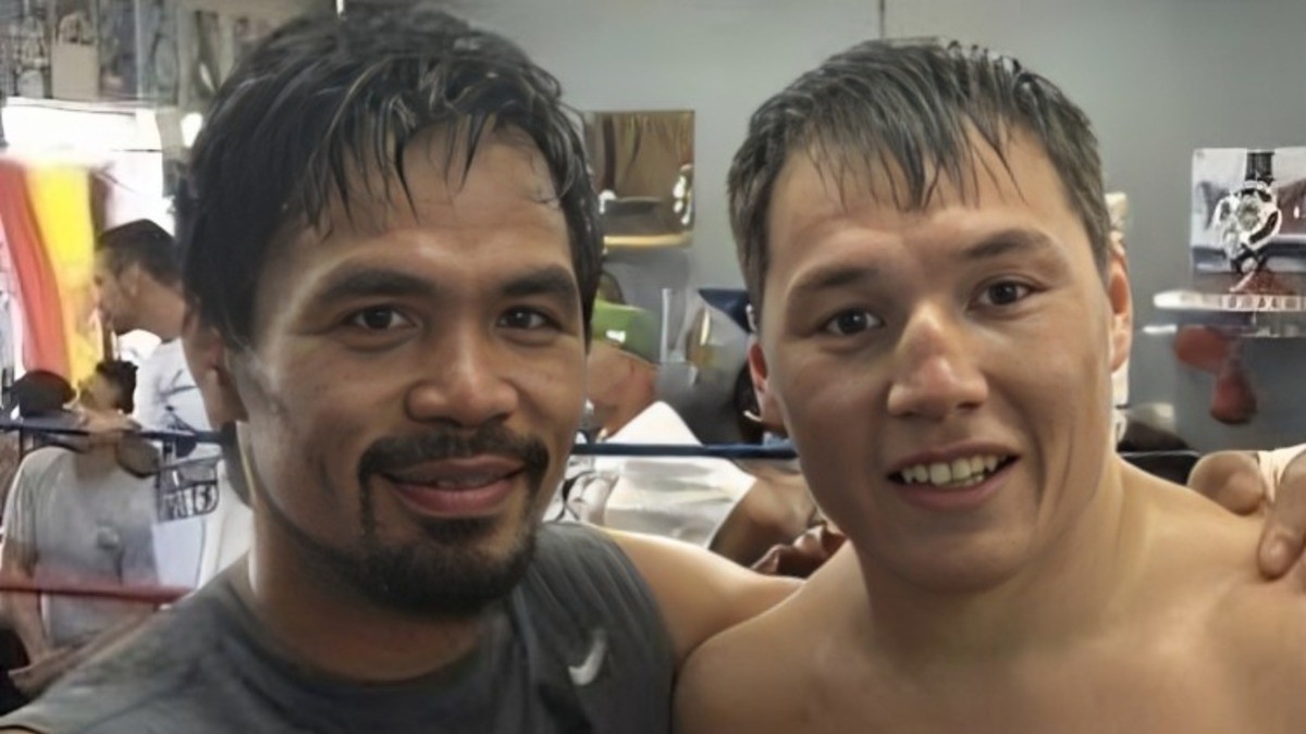 Manny Pacquiao and Ruslan Provodnikov training together in 2013