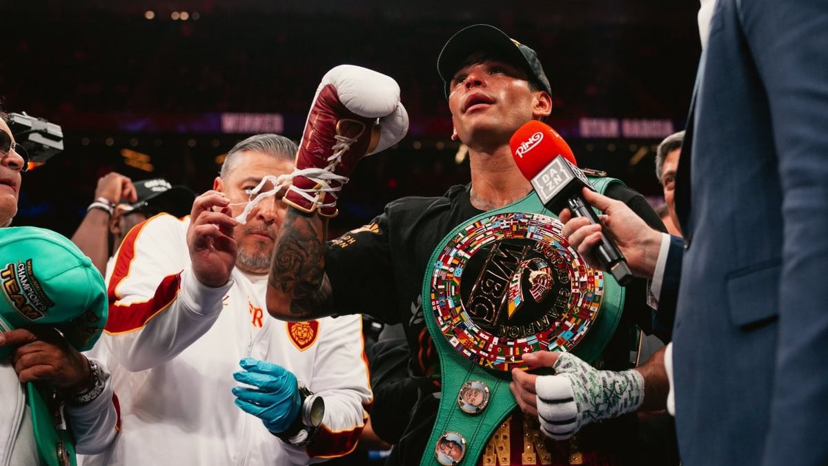 Ryan Garcia holds the WBC welterweight title after defeating Mario Barrios