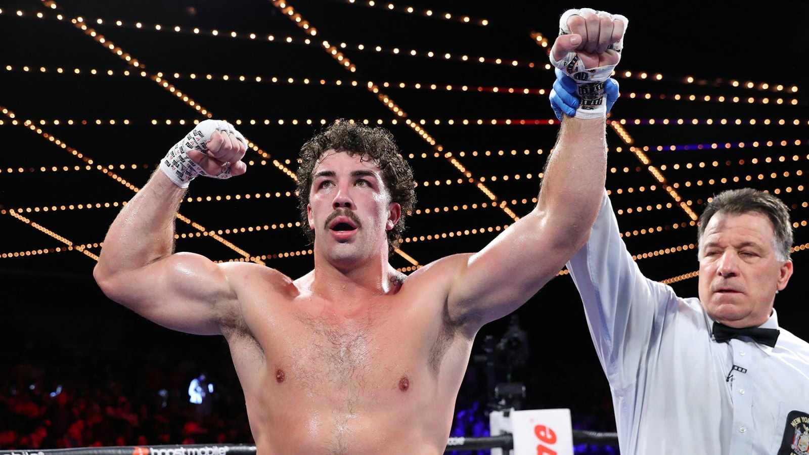 Richard Torrez Jr celebrates another heavyweight victory