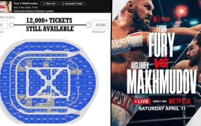 Billets Fury vs Makhmudov : plus de 12 000 toujours disponibles au stade de Tottenham