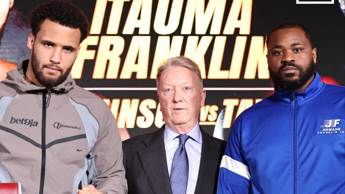 Moses Itauma and Jermaine Franklin face off during fight week in Manchester