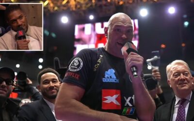 La sympathie de Tyson Fury pour Anthony Joshua n'a pas duré longtemps