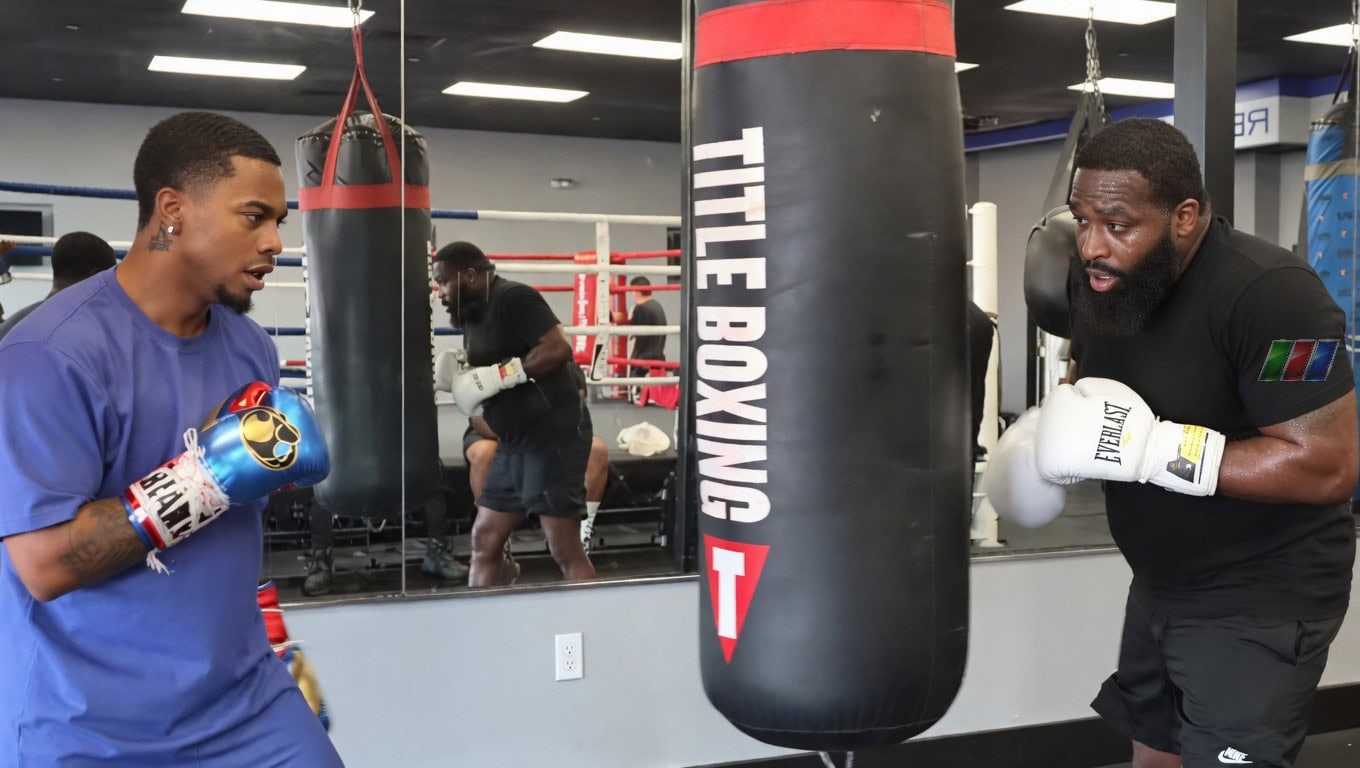Adrien Broner apprend au streamer à lancer les mains – Black Eye Follows