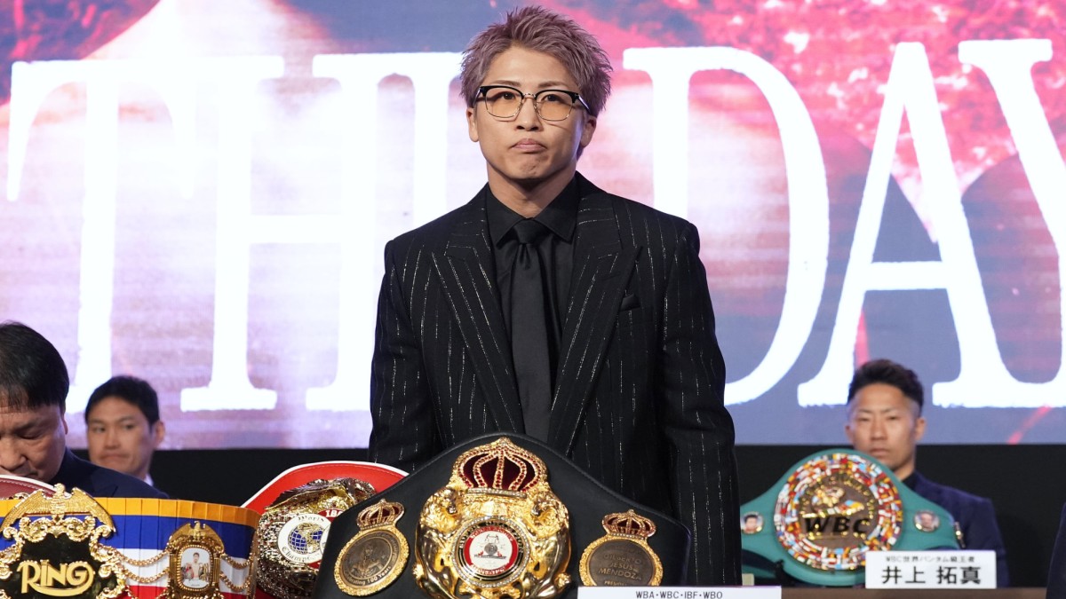 Naoya Inoue holds multiple world title belts as boxing’s only undisputed champion
