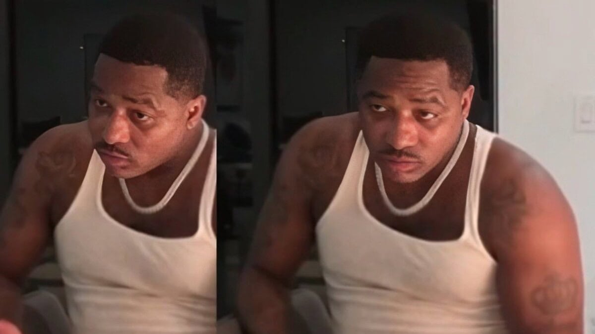 Adrien Broner reacts during Kick livestream with DeenTheGreat in Miami