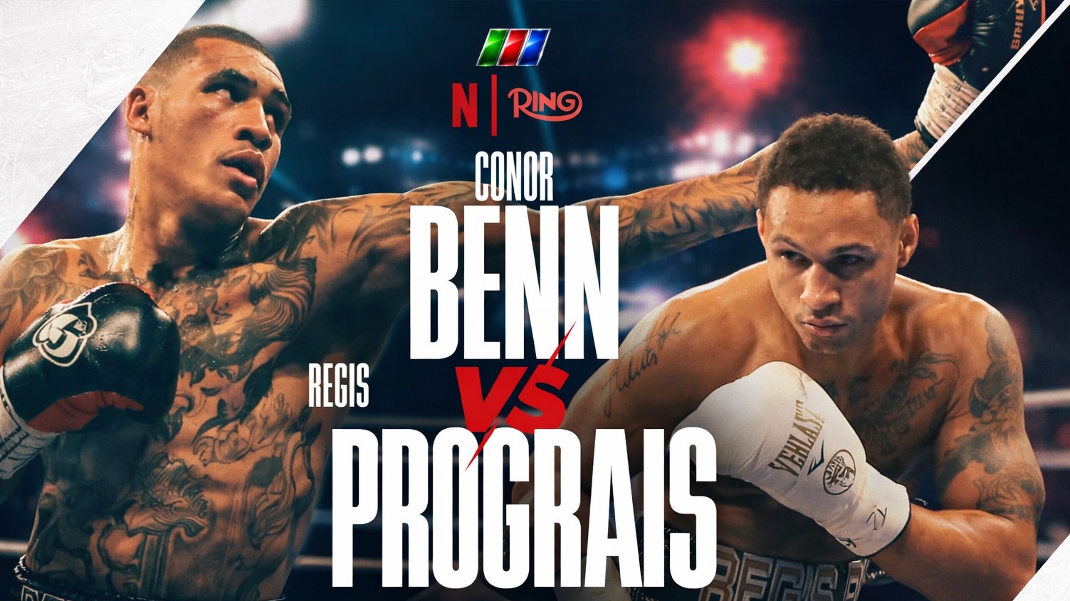 Conor Benn vs Regis Prograis fight poster ahead of their bout at Tottenham Hotspur Stadium in London