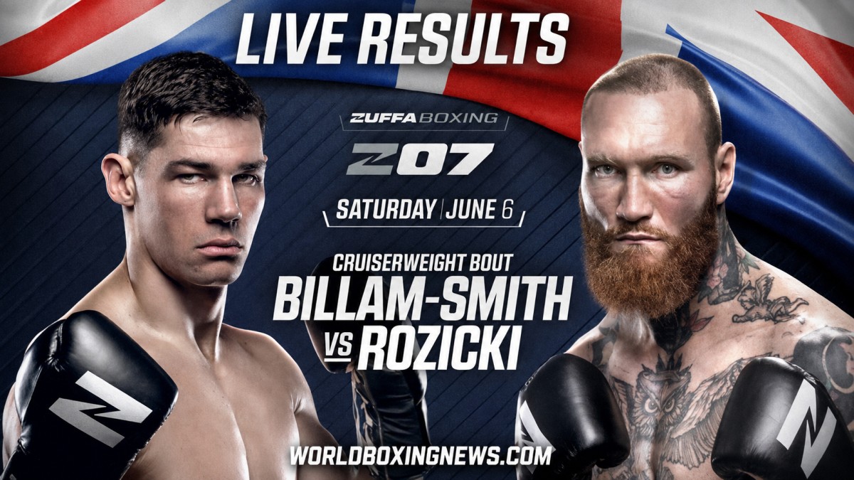 Résultats en direct de Chris Billam-Smith contre Ryan Rozicki de Bournemouth
