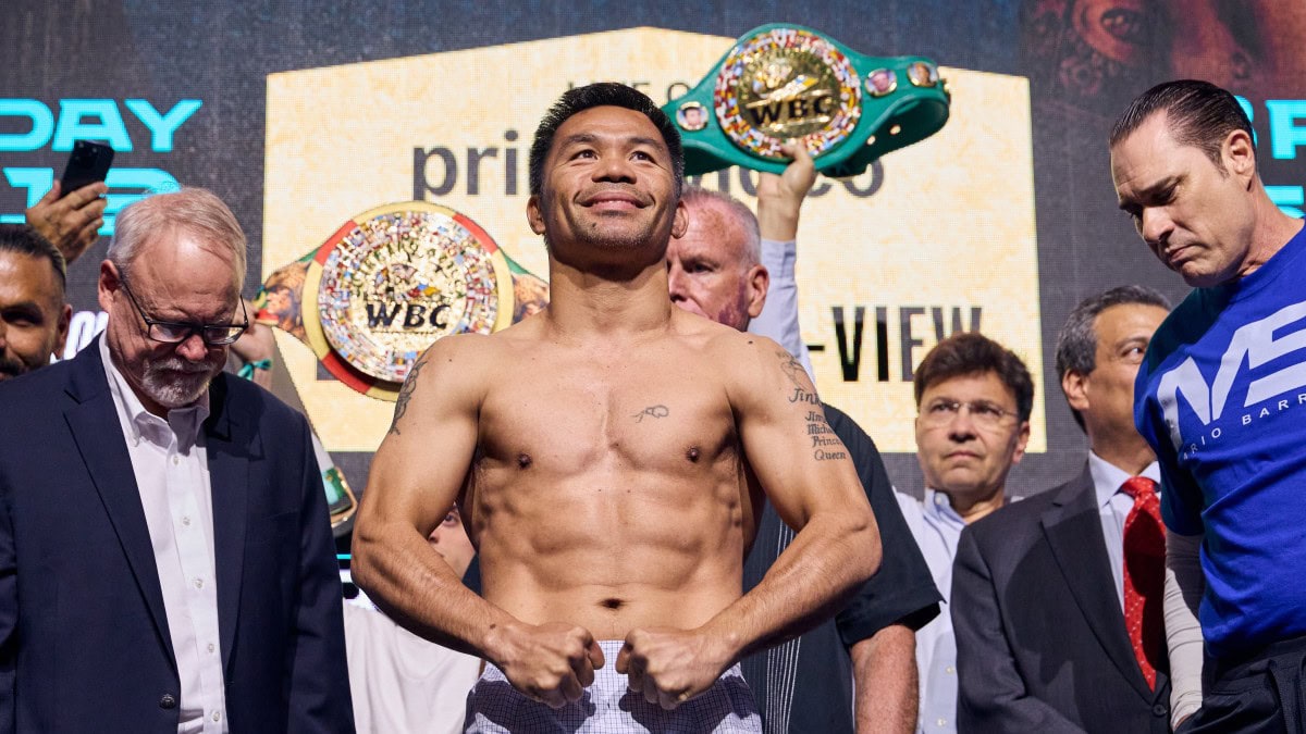 Manny Pacquiao weighs in as he slips down the WBC rankings