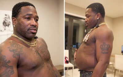 Adrien Broner voit son énorme ventre en streaming – puis Fat se fait honte