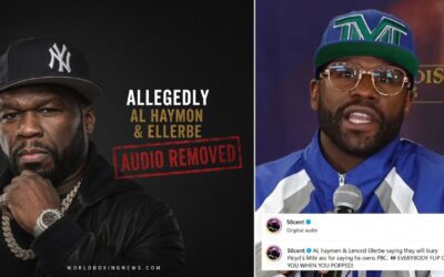 L'audio présumé de Floyd Mayweather de 50 Cent disparaît après une boxe époustouflante
