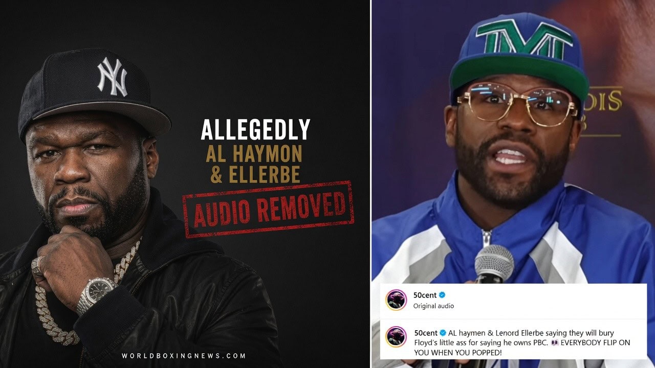 L'audio présumé de Floyd Mayweather de 50 Cent disparaît après une boxe époustouflante