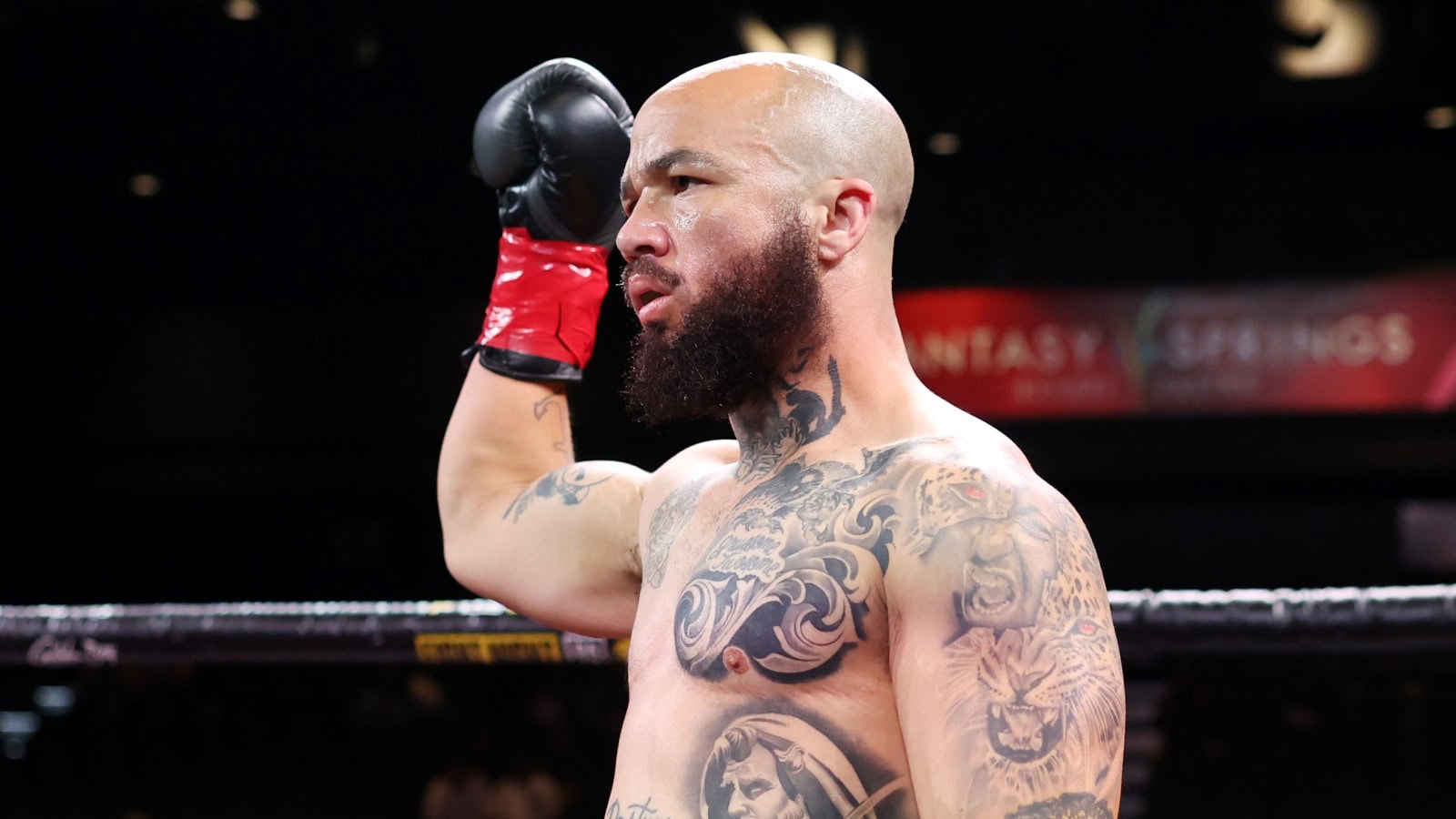 Transgender boxer Pat Manuel in the ring before retiring after 24 years in boxing