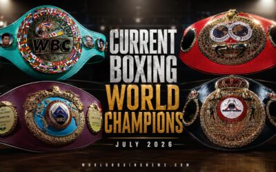 Liste complète de chaque champion du monde de boxe | juillet 2026
